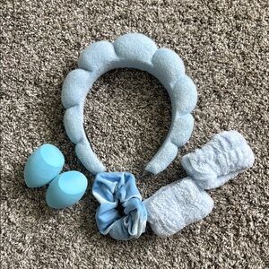 Sky Blue Headband and Accessories Set